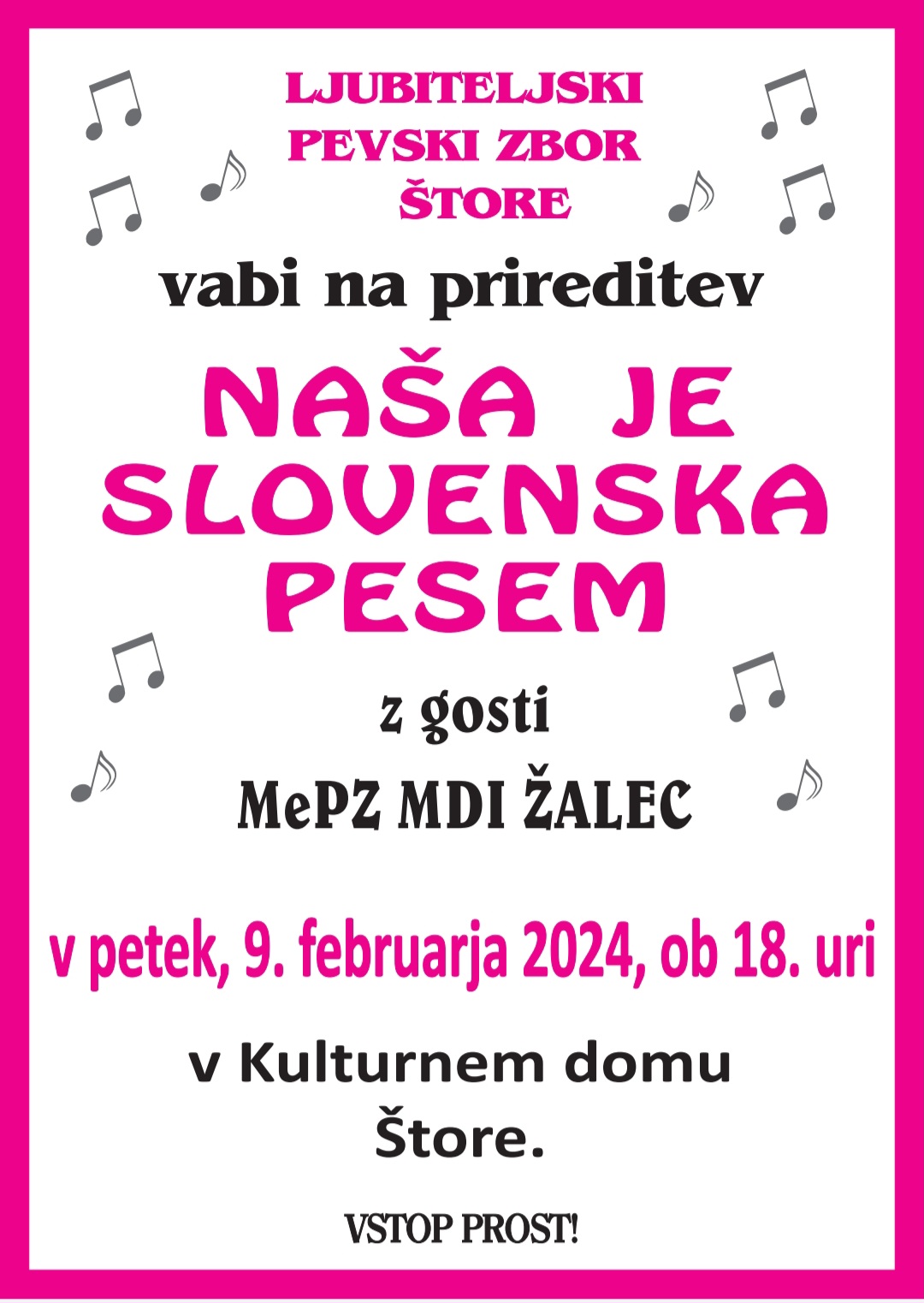 naša je slovenska pesem